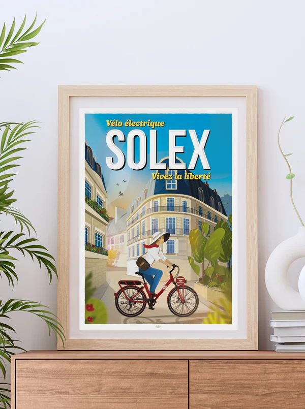 Affiche Solex Vivez la Liberté