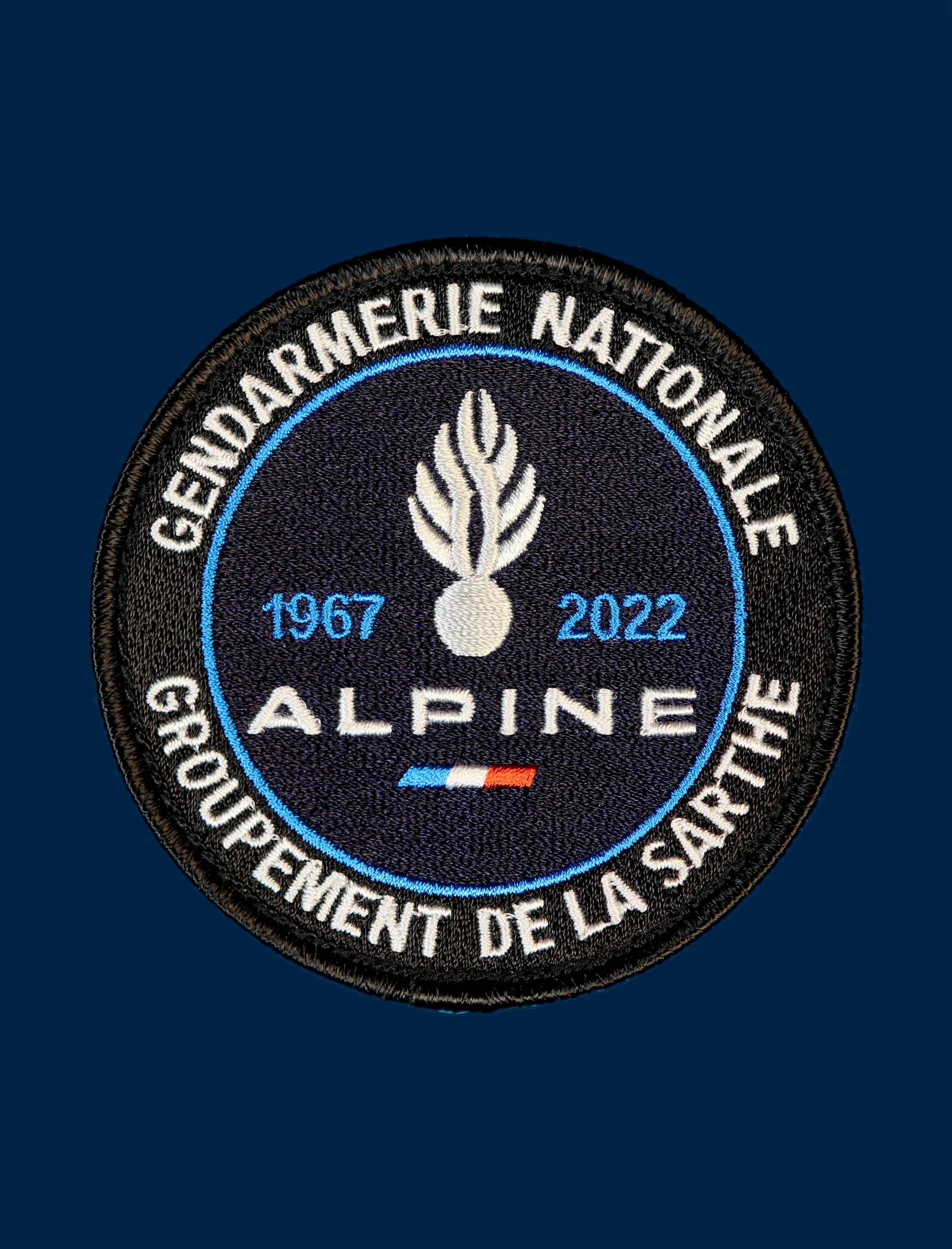 Écusson Gendarmerie Nationale Alpine Groupement de la Sarthe